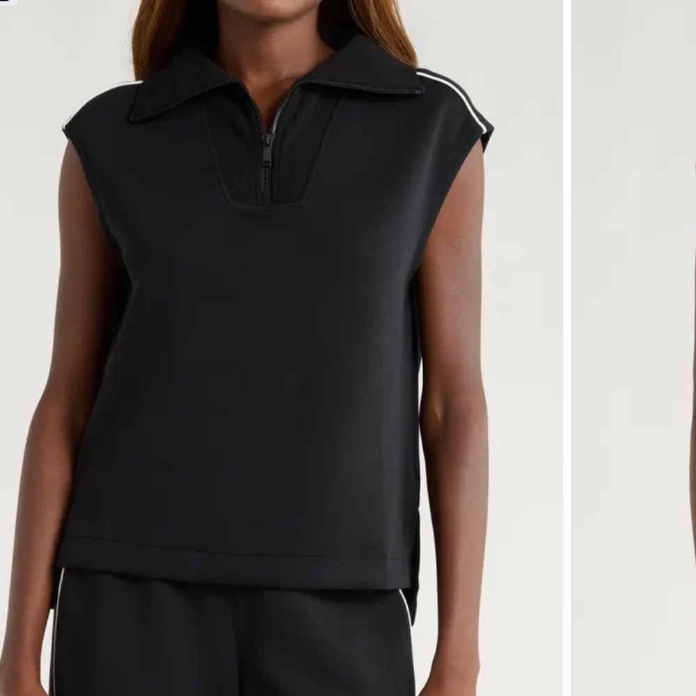 SPANX Air Pique Sleeveless Half Zip